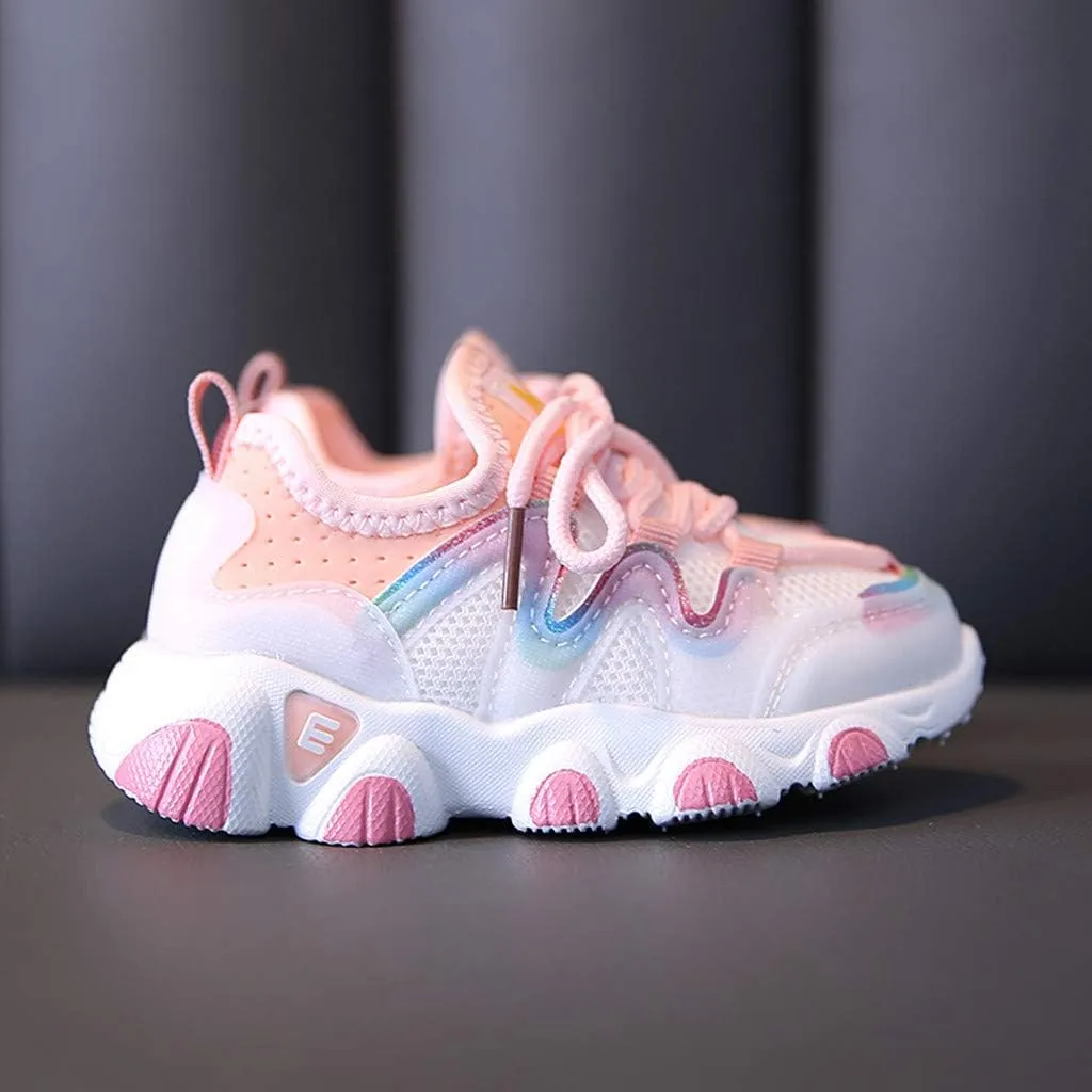 Toddler Boy Extra Wide Shoes Breathable Girls Infant Shoes Lace Up Baby Toddler Mesh Kids Soft High Top Shoes for Girls