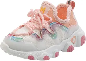 Toddler Boy Extra Wide Shoes Breathable Girls Infant Shoes Lace Up Baby Toddler Mesh Kids Soft High Top Shoes for Girls