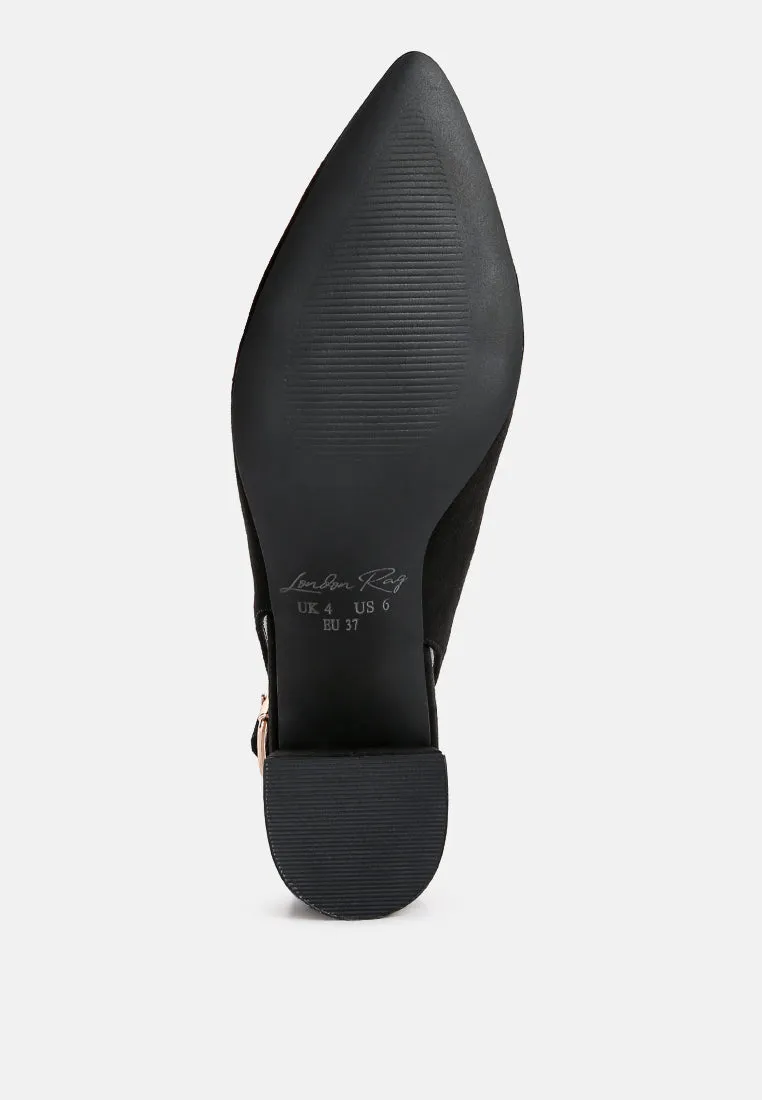 Top Job Micro Suede Slingback Sandals By Ruw