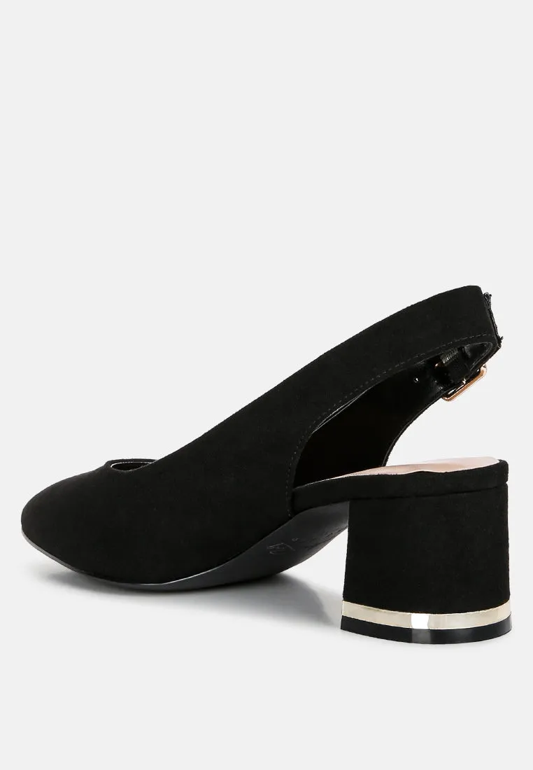 Top Job Micro Suede Slingback Sandals By Ruw