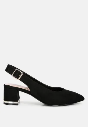 Top Job Micro Suede Slingback Sandals By Ruw