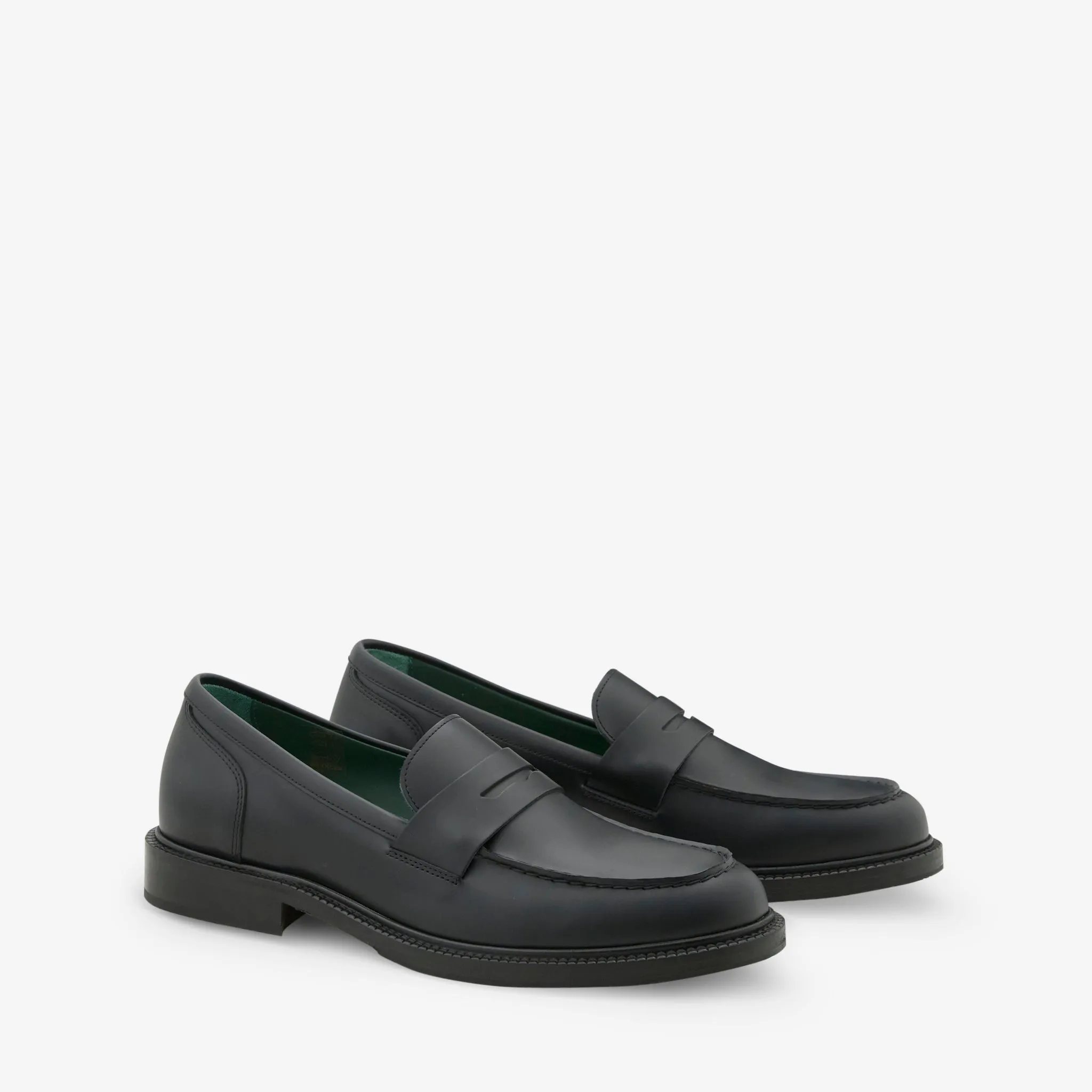 Townee Penny Loafer Black Polido Leather