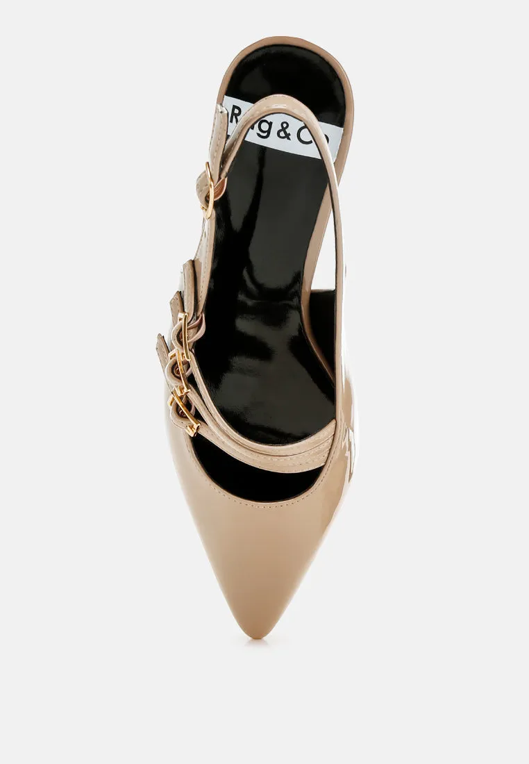Triple Strap Slingback Sandals By RUW