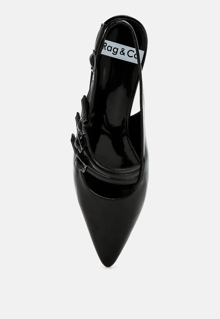 Triple Strap Slingback Sandals By RUW