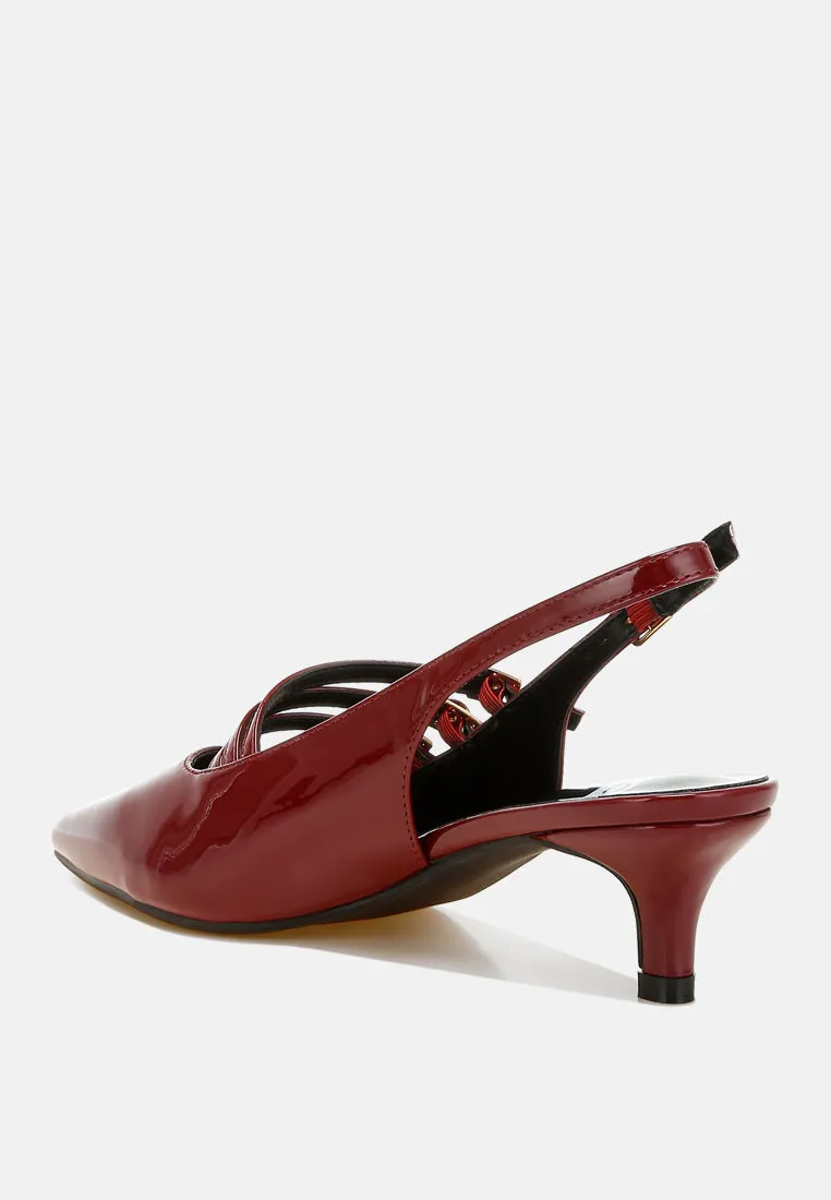 Triple Strap Slingback Sandals By RUW