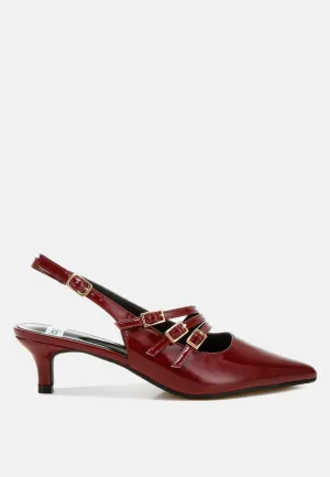 Triple Strap Slingback Sandals By RUW