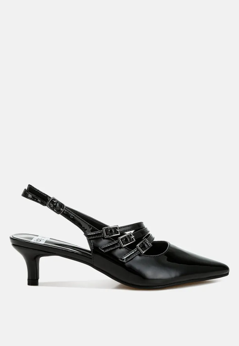 Triple Strap Slingback Sandals By RUW