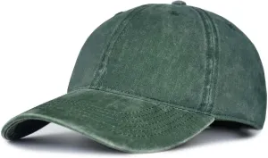 TSSGBL Vintage Cotton Washed Baseball Caps Unstructured Low Profile Adjustable Distressed Dad Hat for Men Women S-M-L-XXL