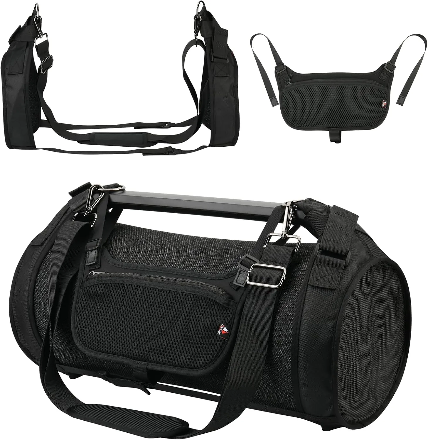 TXEsign Travel Carrying Strap Cover for Sony SRS-XG500 X-Series Wireless Portable Speaker, Two Sides Mesh Covers Protective Cover with Shoulder Strap and Accessories Pocket