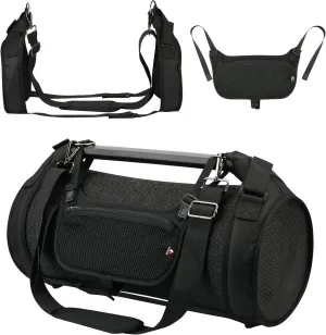 TXEsign Travel Carrying Strap Cover for Sony SRS-XG500 X-Series Wireless Portable Speaker, Two Sides Mesh Covers Protective Cover with Shoulder Strap and Accessories Pocket