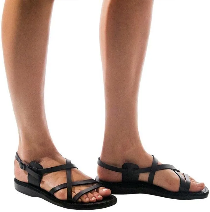 Tzippora - Leather Strappy Slingback Sandal - Womens Sandals