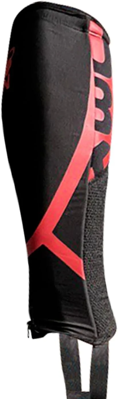 UNBROKENSHOP Shin Sleeves Pro Red 7mm Neoprene, Weightlifting, Deadlift, Rope Climb, Box Jumps for Men and Women, Single