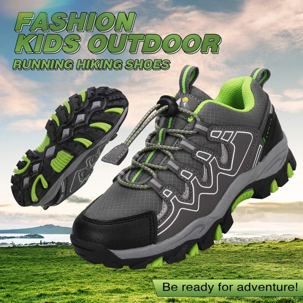 UOVO Boys Shoes Boys Tennis Running Sneakers Waterproof Hiking Shoes Kids Outdoor Fashion Sneakers Slip Resistant (Big/Little Boys)