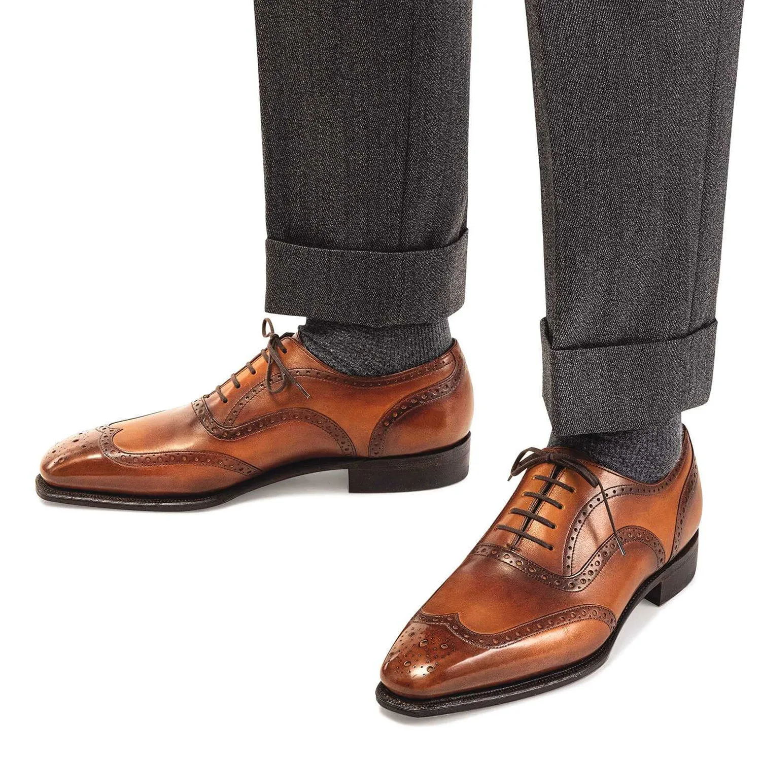 VENDOME CALF LEATHER CARAMEL BRULE