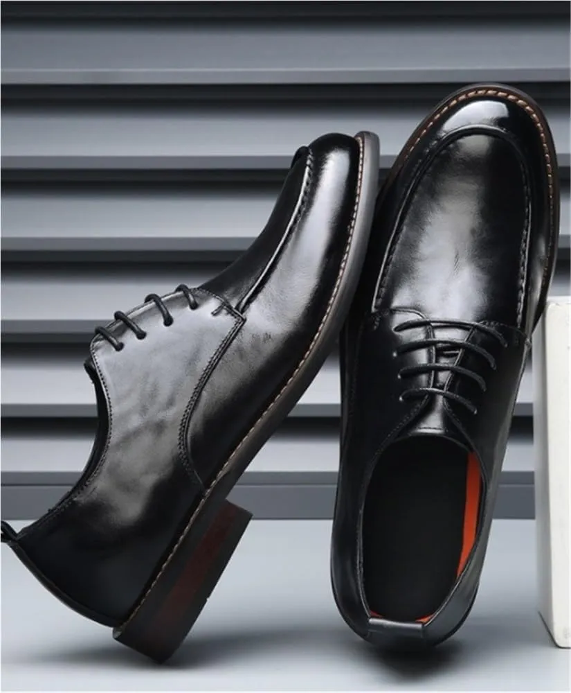 Versatile Casual Comfortable Business Shoes Classic Oxfords Lace Up Shoes for Men Formal Occasions