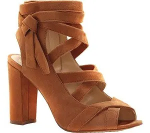 Vince Camuto Sammson Block Heel Sandalmaple Brown True Suede 9