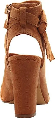 Vince Camuto Sammson Block Heel Sandalmaple Brown True Suede 9