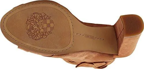 Vince Camuto Sammson Block Heel Sandalmaple Brown True Suede 9