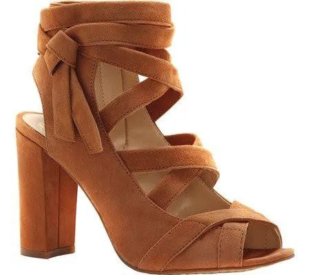 Vince Camuto Sammson Block Heel Sandalmaple Brown True Suede 9