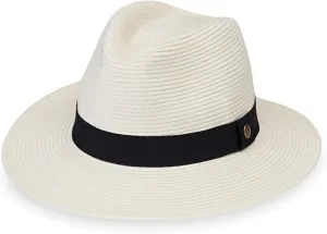Wallaroo Hat Company Men’s Palm Beach Fedora – UPF 50  UV Sun Protection, Wide Brim Sun Hat, Packable Design, Adjustable Size