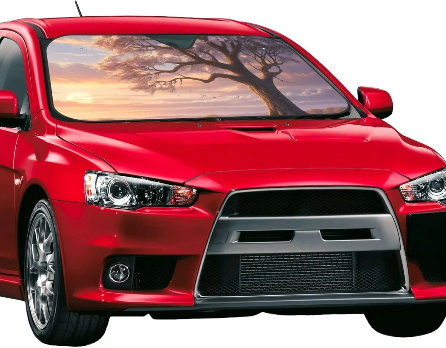 Whispered Wonders Printed Sun Visor for Car,Car Front Windshield Visor Sun Shade, Thickened Universal
