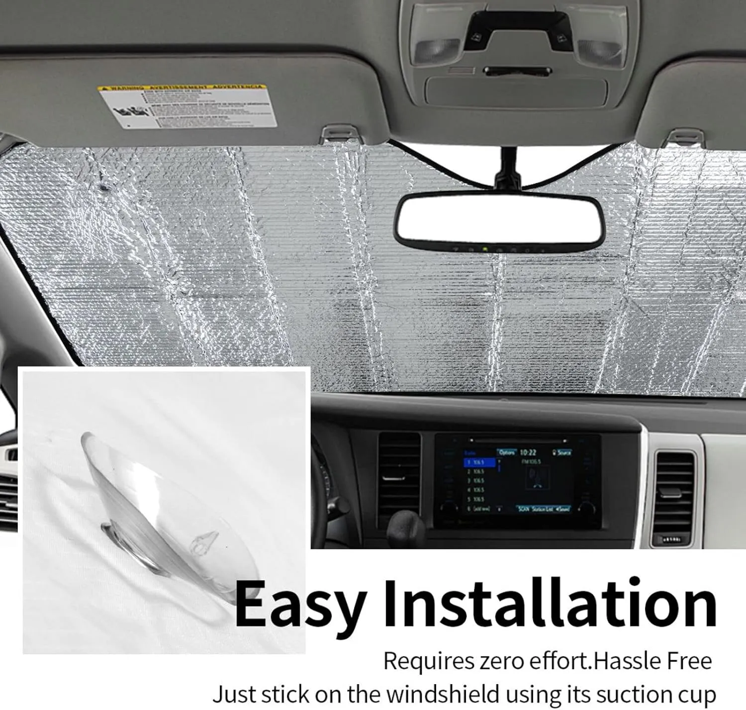 Whispered Wonders Printed Sun Visor for Car,Car Front Windshield Visor Sun Shade, Thickened Universal