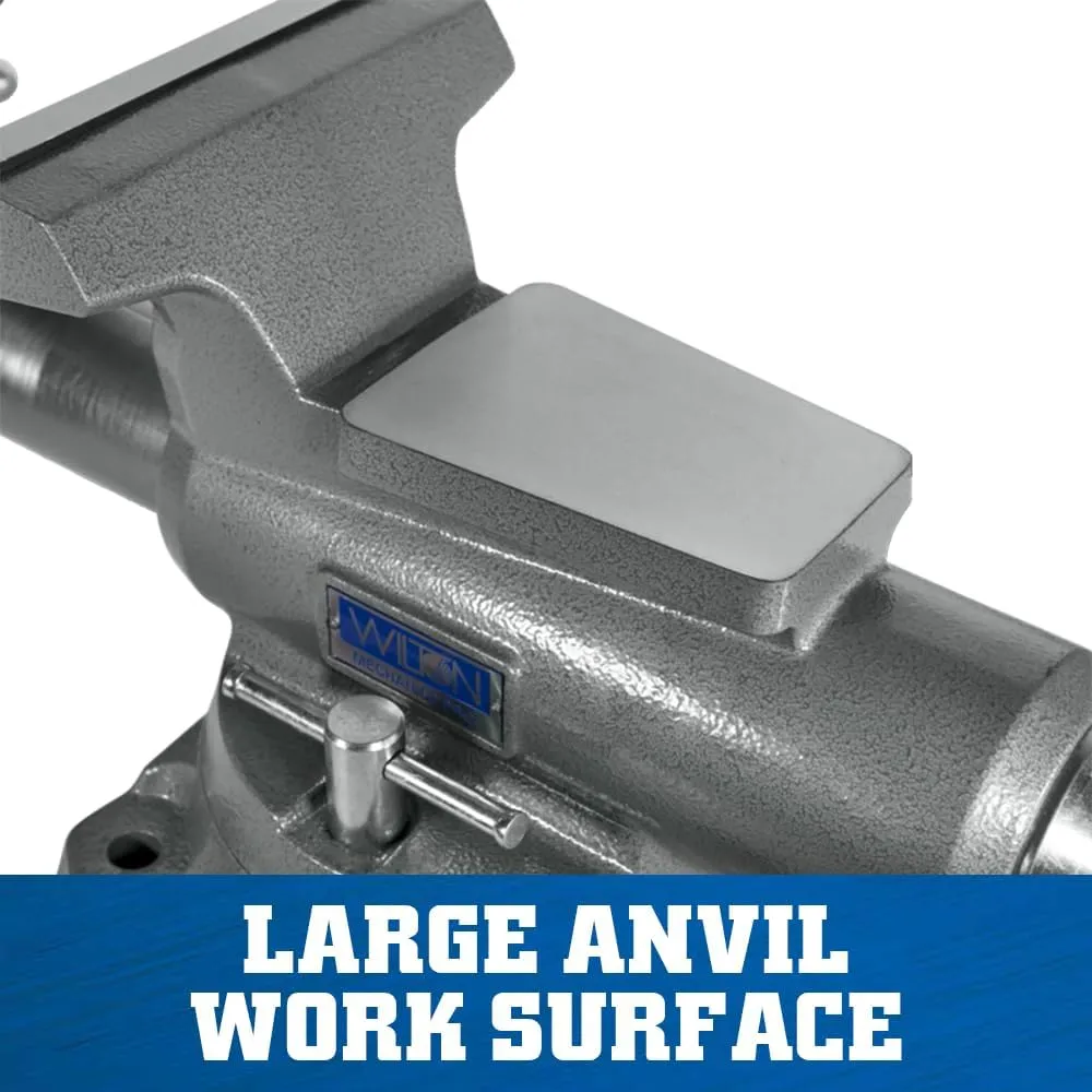 Wilton Mechanics Pro Bench Vise, 8" Jaw Width, 8-1/2" Jaw Opening, 4-1/2" Throat (Model 880M)