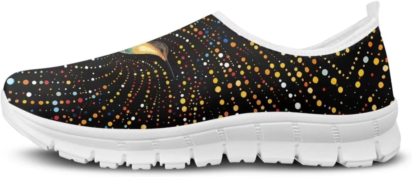 Women Sports Air Running Sneakers Lightweight Slide-in Casual Walking Shoes（White Sole）