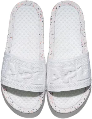 Women's Big Logo TechLoom Slide White / Impulse Red / Blue Haze WHITE / IMPULSE RED / BLUE HAZE / 7