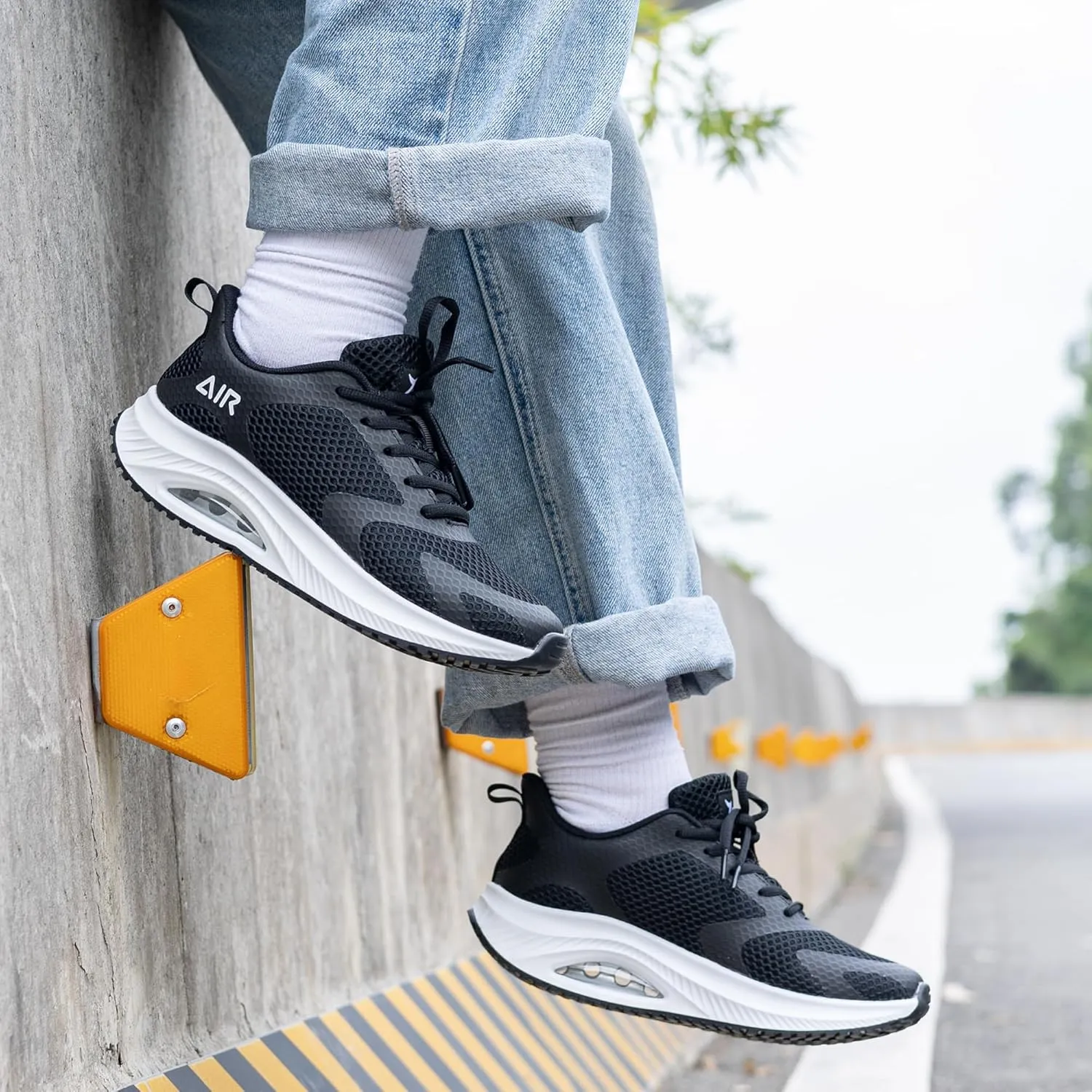 Women's Walking Shoes Air Cushion Comfortable Plantar Fasciitis Tennis Sneakers Non-Slip Breathable Orthotic Shoe for Foot Heel Pain Relief Size US 6-11