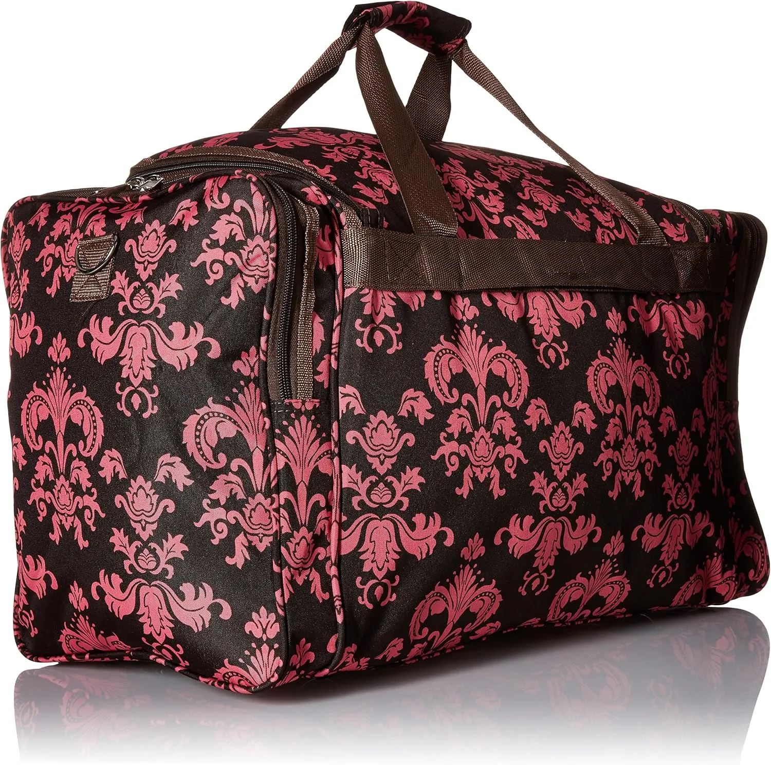 World Traveler Damask 22-inch Carry-on Duffle Bag with Adjustable Shoulder Strap