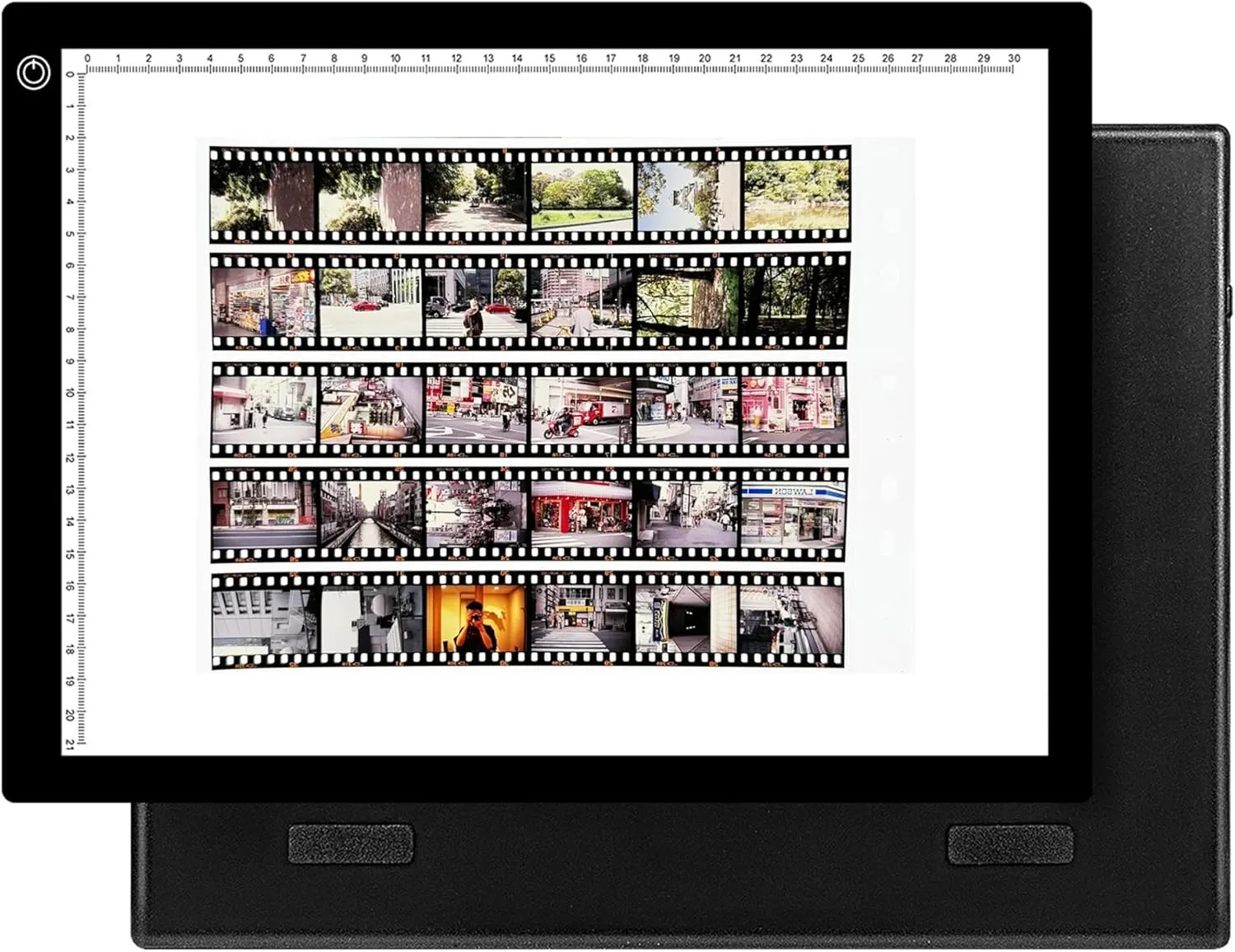 YCCLDIPL A4 Slide Viewer |Film Negatives & Old Slides Scanning Light Box | Light Pad Backlight | Negative Viewer | Hands-Free Ultra-Thin Ultimate Brightness (Includes USB Adapter) - Black