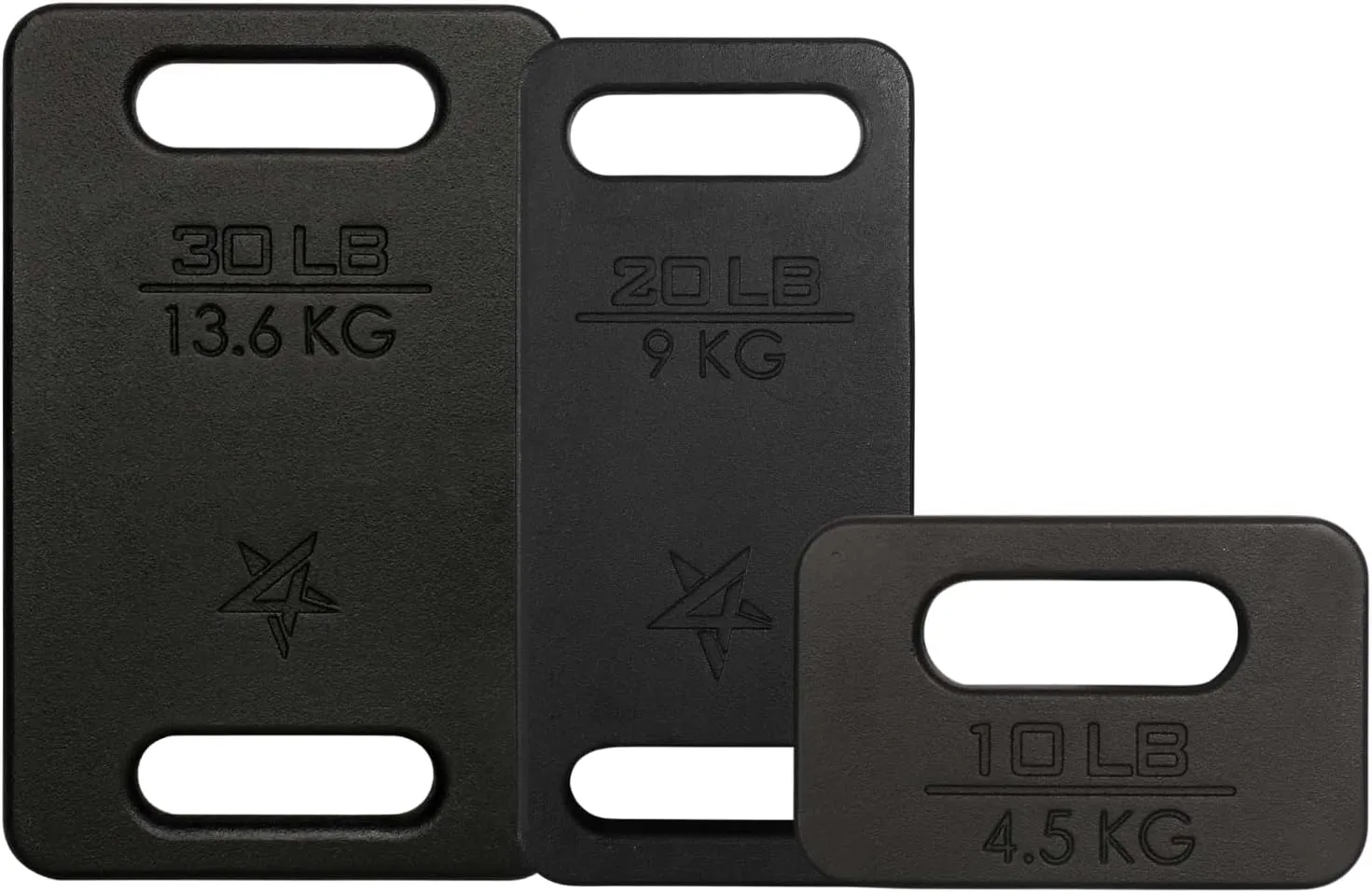 Yes4All Cast Iron Ruck Weight, Weighted Plate for Rucking, Swings, Squat, Strength Training - Multiple Weights: 10LB to 45LB